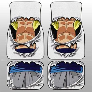 Gogeta Uniform Car Floor Mats Custom Dragon Ball Anime