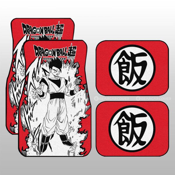 Gohan Car Floor Mats Custom Dragon Ball Anime Car Accessories Manga Style For Fans