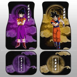 Goku And Chichi Car Floor Mats Custom Car Accessories Perfect Gift For Fan