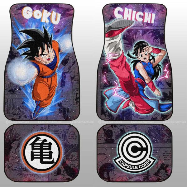 Goku And Chichi Car Floor Mats Custom Galaxy Style Car Accessories