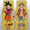 Goku And Luffy Car Floor Mats Custom Main Heros