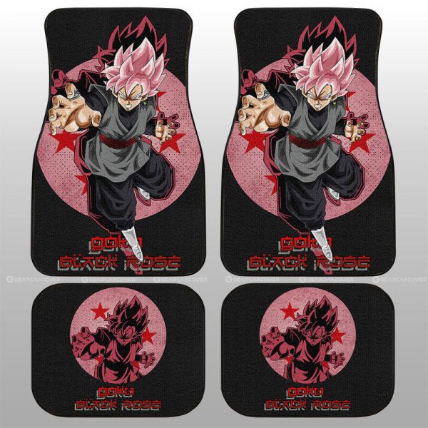 Goku Black Rose Car Floor Mats Custom Car Accessories