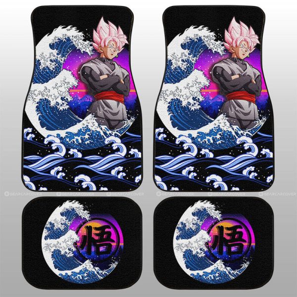 Goku Black Rose Car Floor Mats Custom Car Interior Accessories