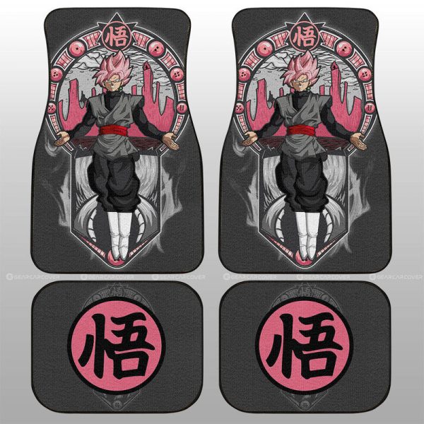 Goku Black Rose Car Floor Mats Custom Car Interior Accessories