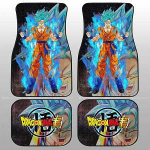 Goku Blue Car Floor Mats Custom Car Accessories