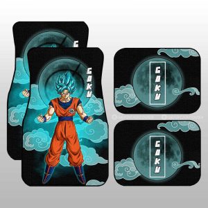 Goku Blue Car Floor Mats Custom Car Accessories