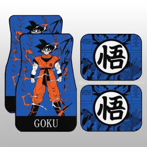 Goku Car Floor Mats Custom Dragon Ball Anime Manga Color Style