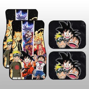 Goku Luffy Car Floor Mats Custom Main Hero Anime Car Accessories