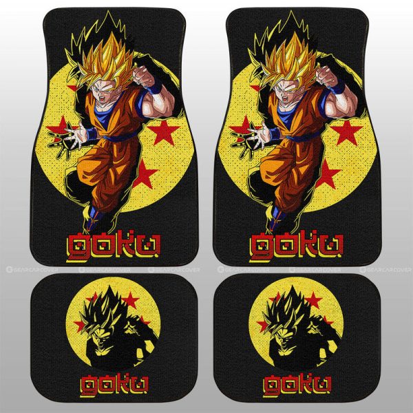 Goku SSJ Car Floor Mats Custom Car Accessories