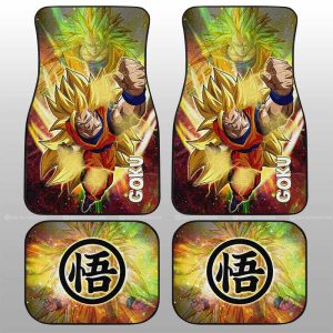 Goku SSJ Car Floor Mats Custom Car Accessories