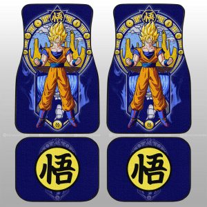 Goku SSJ Car Floor Mats Custom Car Interior Accessories