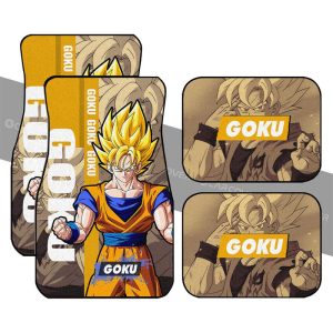 Goku SSJ Car Floor Mats Custom Dragon Ball Anime Car Accessories