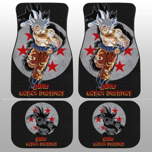 Goku Ultra Instinct Car Floor Mats Custom Car Accessories