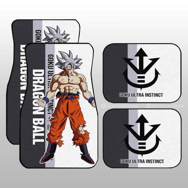 Goku Ultra Instinct Car Floor Mats Custom Car Accessories For Fans