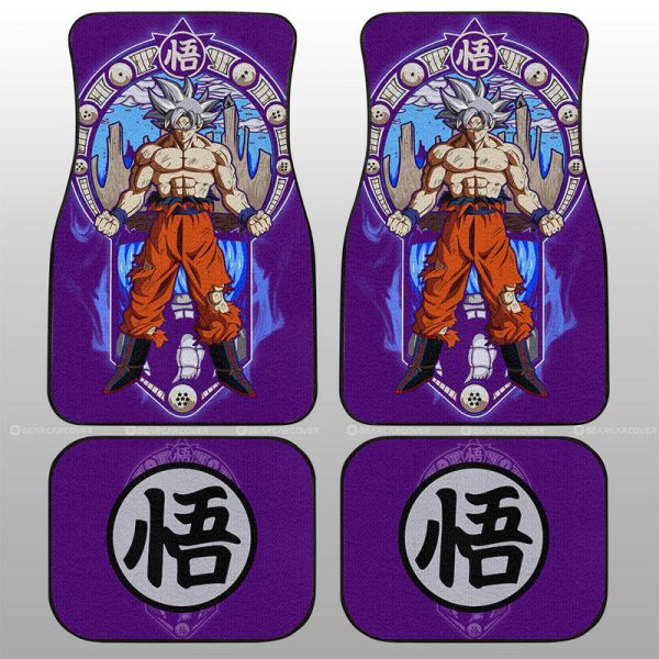 Goku Ultra Instinct Car Floor Mats Custom Car Interior Accessories