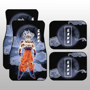 Goku Ultra Instinct Car Floor Mats Custom Dragon Ball Anime Car Accessories Perfect Gift For Fan