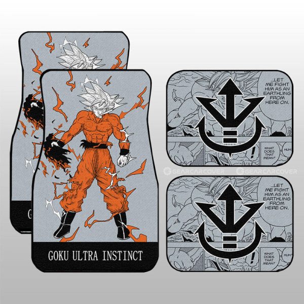 Goku Ultra Instinct Car Floor Mats Custom For Car