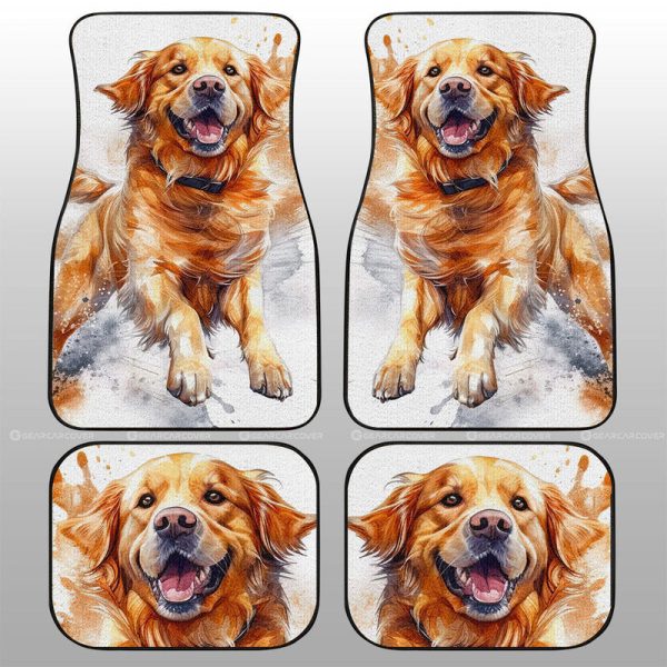 Golden Retriever Car Floor Mats Custom Car Accessories