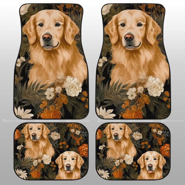 Golden Retriever Car Floor Mats Custom Car Accessories