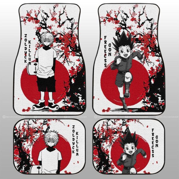 Gon And Killua Car Floor Mats Custom Japan Style Car Accessories