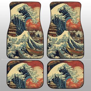 Great Wave Kanagawa Car Floor Mats Custom Car Accessories