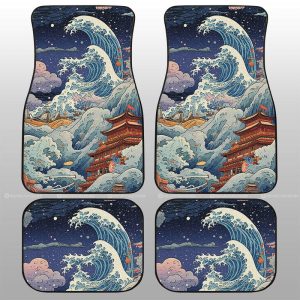 Great Wave Kanagawa Car Floor Mats Custom Car Accessories