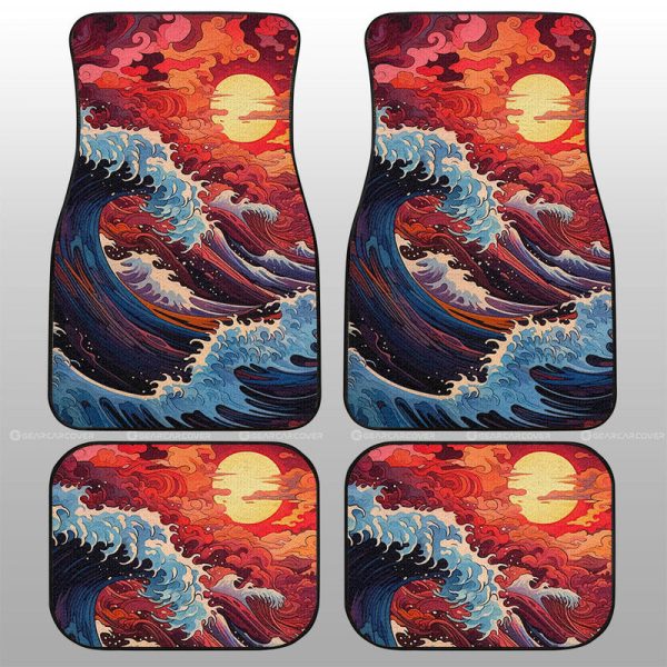 Great Wave Kanagawa Car Floor Mats Custom Car Accessories