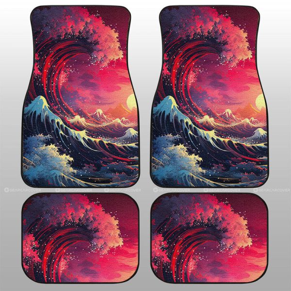 Great Wave Kanagawa Car Floor Mats Custom Car Accessories