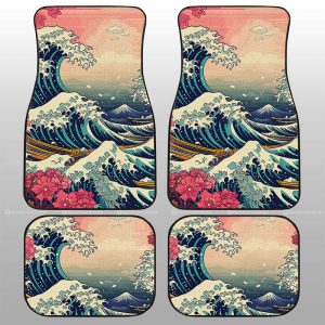 Great Wave Kanagawa Car Floor Mats Custom Car Accessories