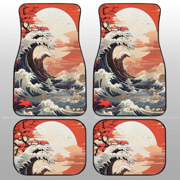 Great Wave Kanagawa Car Floor Mats Custom Car Accessories