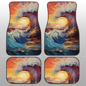 Great Wave Kanagawa Car Floor Mats Custom Car Accessories