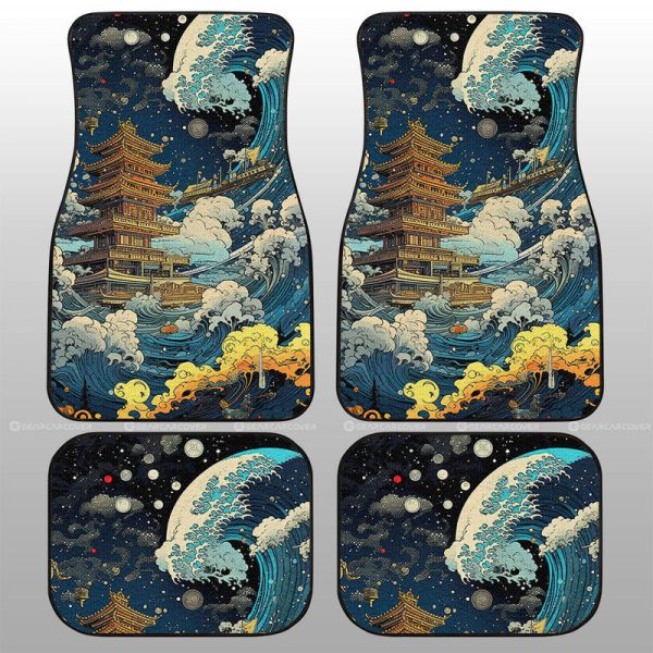 Great Wave Kanagawa Car Floor Mats Custom Car Accessories