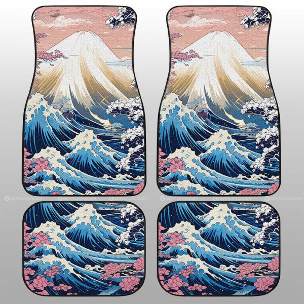 Great Wave Kanagawa Car Floor Mats Custom Car Accessories