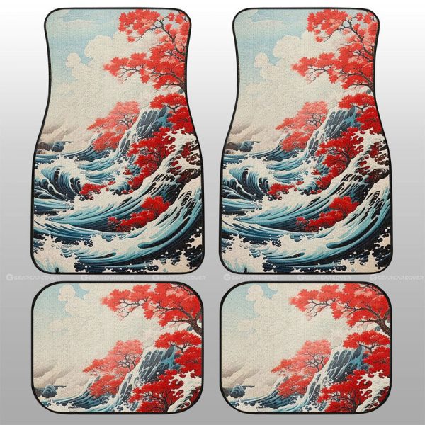 Great Wave Kanagawa Car Floor Mats Custom Car Accessories