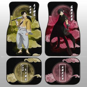 Greed And Ling Yao Car Floor Mats Custom Anime Fullmetal Alchemist Car Interior Accessories