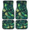 Green Dragonfly Car Floor Mats Custom Car Accessories Gift Idea