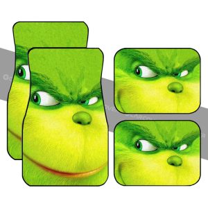 Grinch Car Floor Mats Custom Christmas Car Interior Accessories