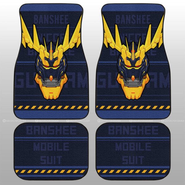 Gundam Unicorn Banshee Car Floor Mats Custom Gundam Anime Car Accessories