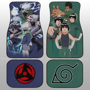 Guy And Kakashi Car Floor Mats Custom Anime Car Accessories