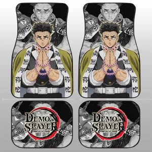 Gyomei Himejima Car Floor Mats Custom Demon Slayer Anime Car Accessories