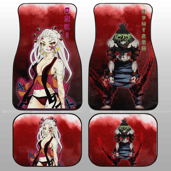 Gyutaro And Daki Car Floor Mats Custom