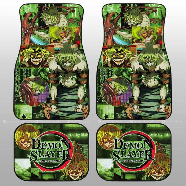 Gyutaro Car Floor Mats Custom Demon Slayer Anime