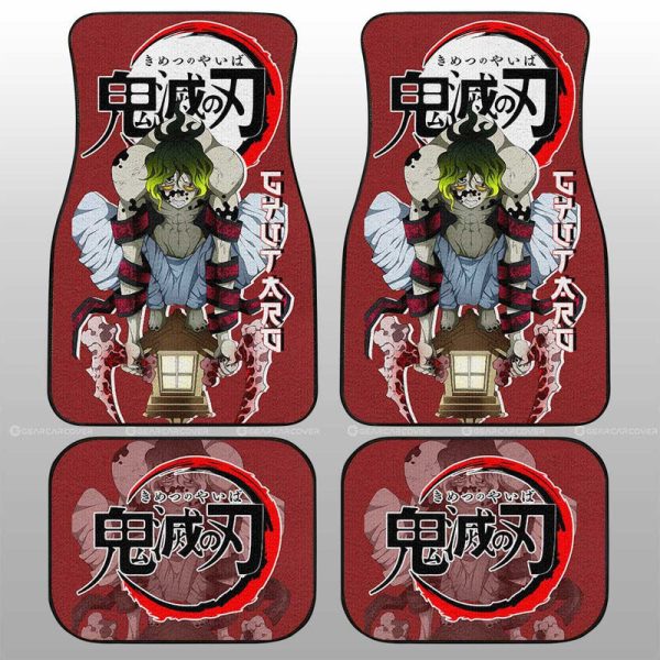 Gyutaro Car Floor Mats Custom Demon Slayer Anime Car Accessories