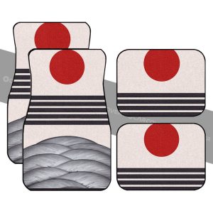 Hanafuda Rising Sun Car Floor Mats Custom Car Interior Accessories