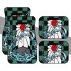 Hanafuda Tanjiro Car Floor Mats Custom Demon Slayer Anime Car Accessories