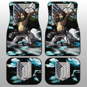 Hange Zoe Car Floor Mats Custom Attack On Titan Anime Car Accessories