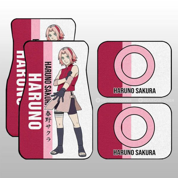 Haruno Sakura Car Floor Mats Custom Anime Car Accessories