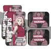 Haruno Sakura Car Floor Mats Custom Anime Car Accessories