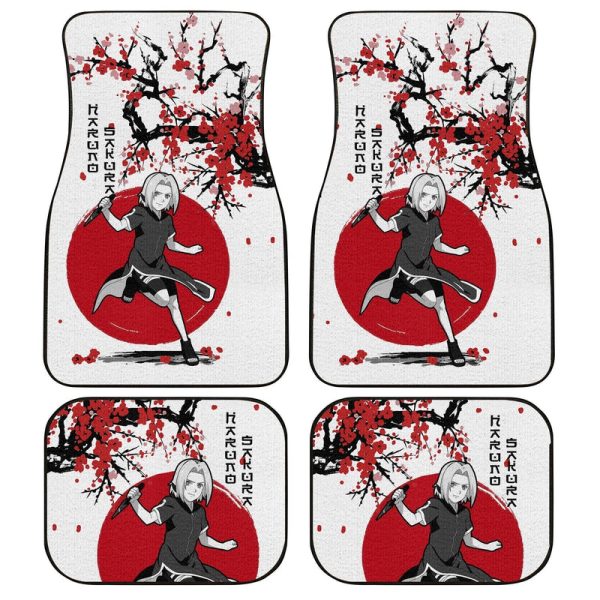 Haruno Sakura Car Floor Mats Custom Japan Style Anime Car Interior Accessories