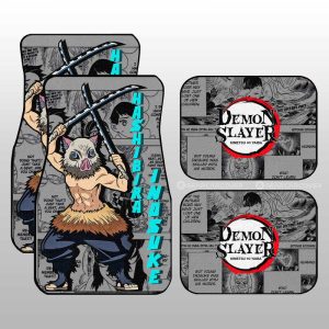 Hashibira Inosuke Car Floor Mats Custom Demon Slayer Anime Mix Mangas